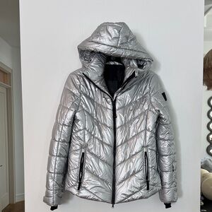 Bogner Metallic Silver Women's Puffer Jacket